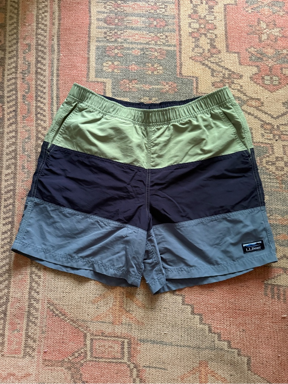 L.L. Bean Colorblock Swim Shorts